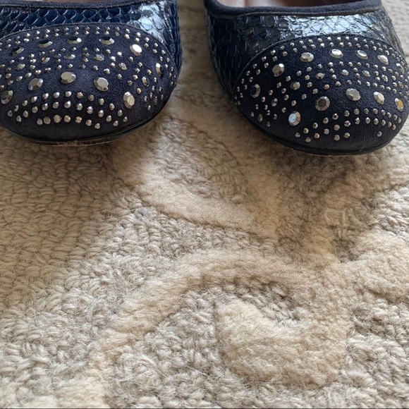 Donald J Pliner Snake Skin Flats Size 7 1/2 M - Picture 3 of 5